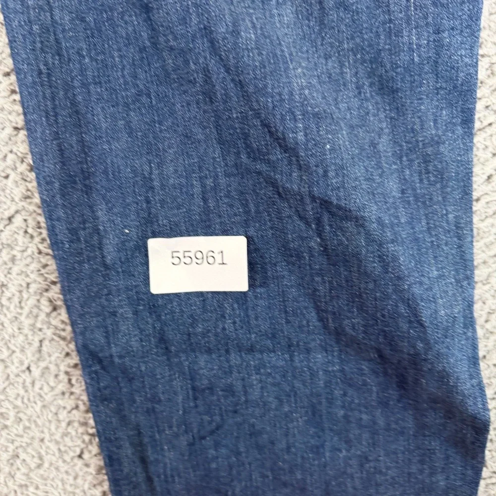 Levi's 541 Jeans Mens 42x30 Blue Cotton Denim Straight Workwear Faded Stretch